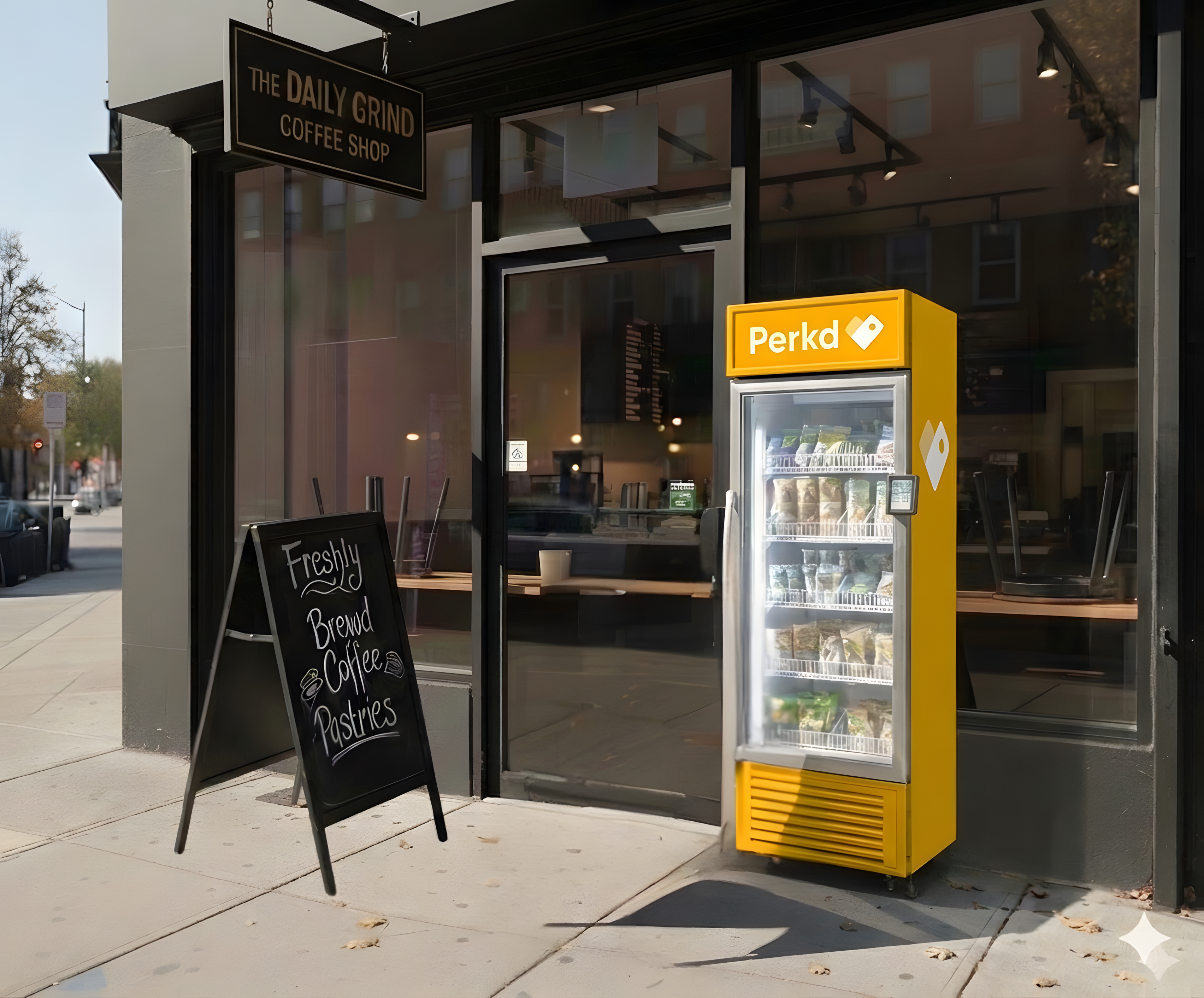 Perkd branded vending machine